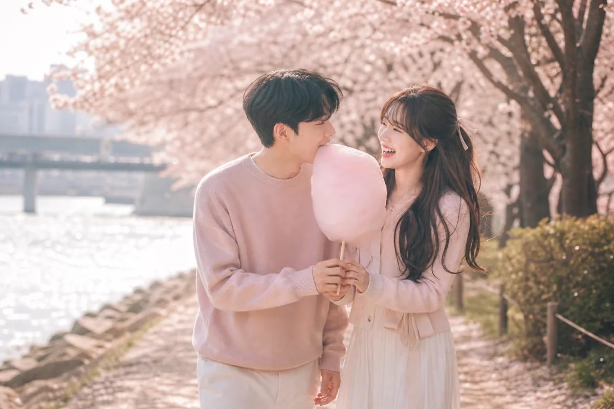 벚꽃 강변 산책