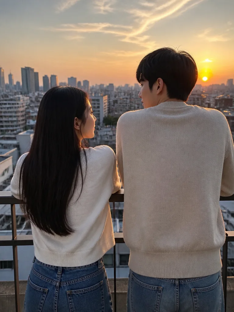 옥상의 저녁