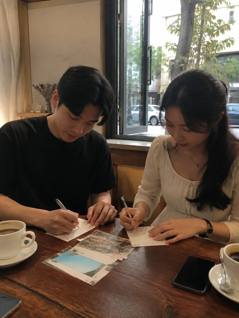 엽서를 쓰던 주말