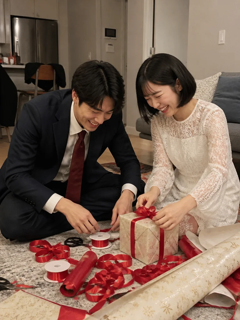 리본투성이 거실