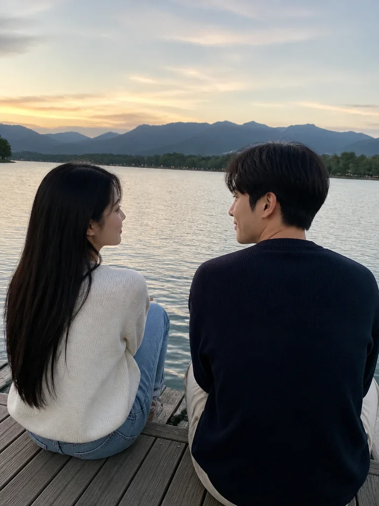 해 질 녘 데크