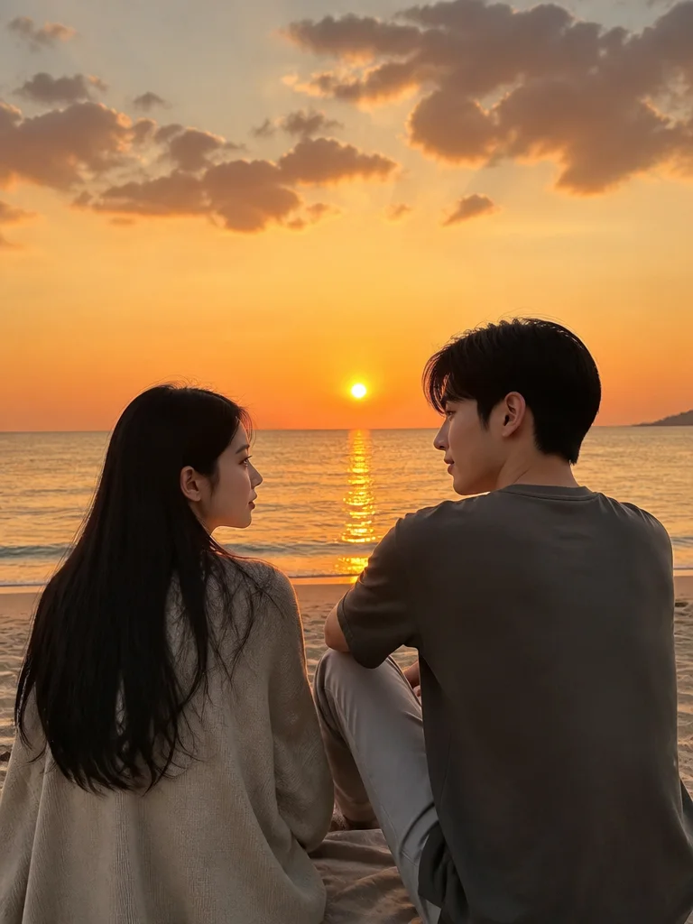 모래 위에서